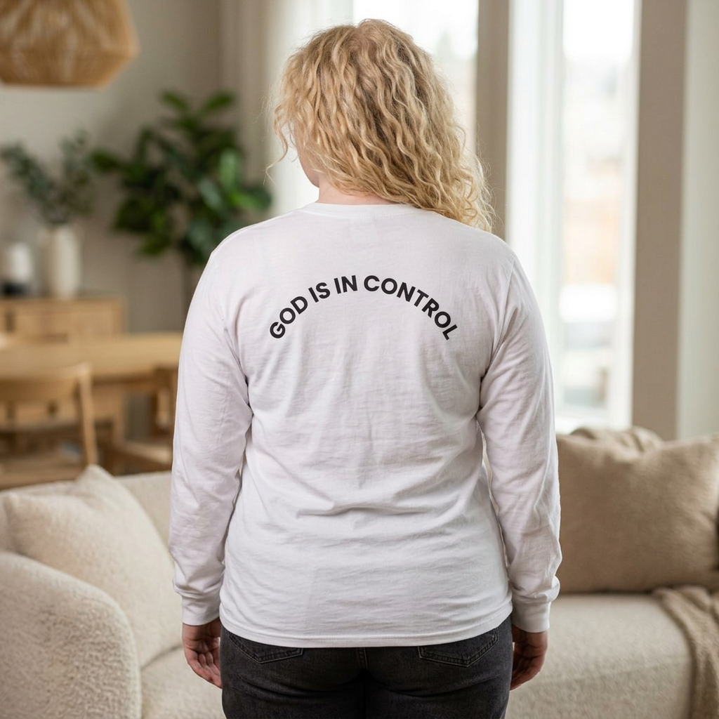 God Is In Control Long Sleeve Tee